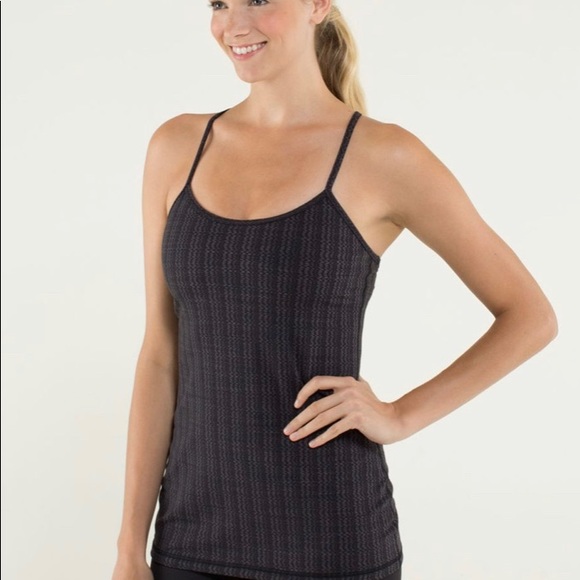 NWOT Power Y Tank Top 4 Black Pattern - Picture 2 of 8